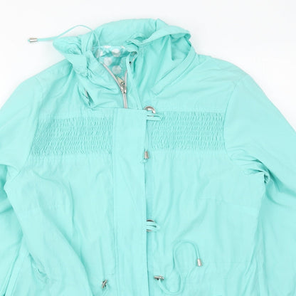 First Avenue Womens Green   Jacket Coat Size M  Zip