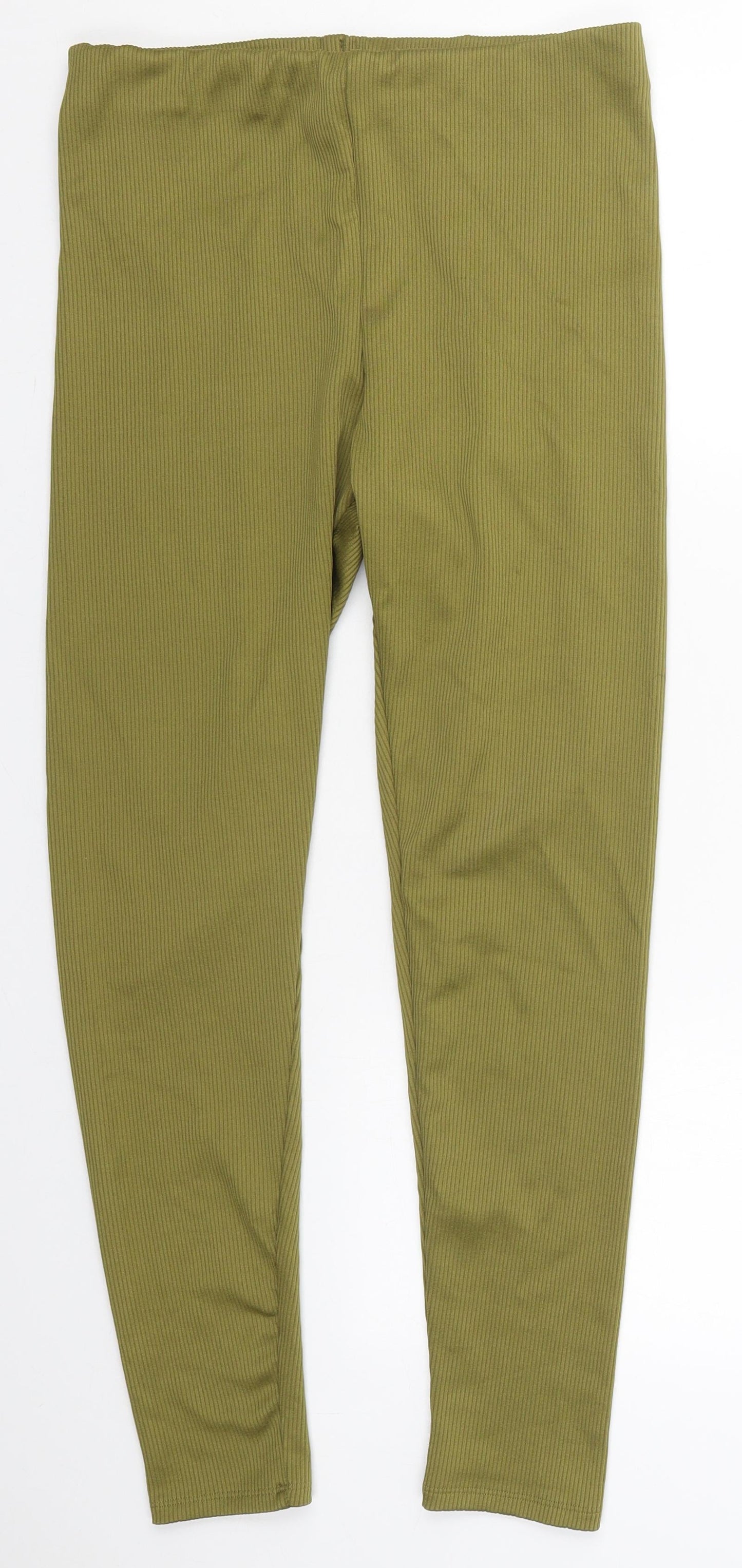 Womens UK Size L H&M  Carrot Green Leggings