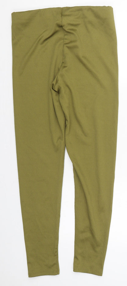 Womens UK Size L H&M  Carrot Green Leggings