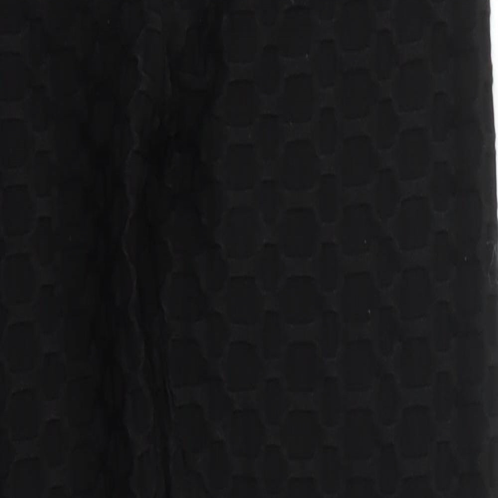 Vahia Womens Black  Polyester Carrot Leggings Size M L26 in