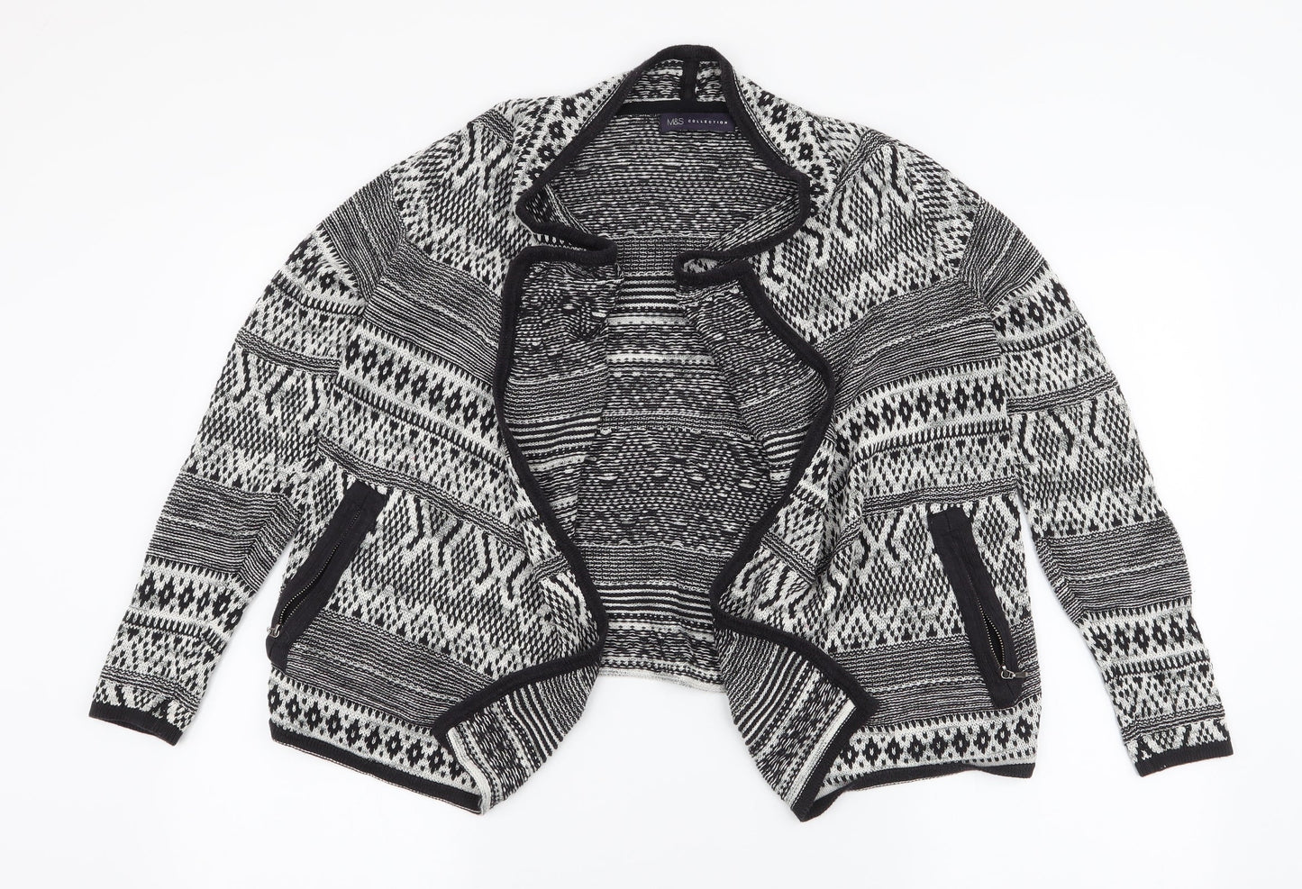 Womens UK Size 8 Marks and Spencer Black Cardigan Jumper