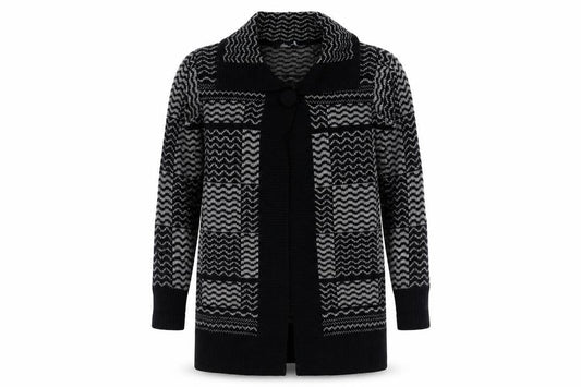 Womens UK Size M BM Collection Black Cardigan Jumper