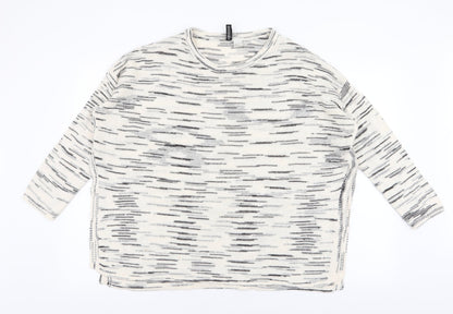 Womens UK Size M H&M Ivory Pullover Jumper