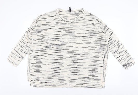 Womens UK Size M H&M Ivory Pullover Jumper