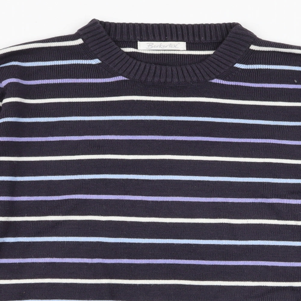 Womens UK Size 10 Berkertex Blue Pullover Jumper