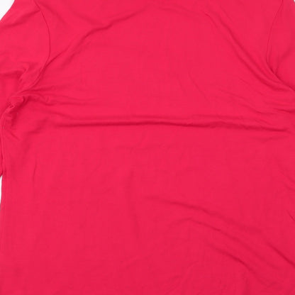 Womens UK Size M Dunnes Stores Red Jersey T-Shirt