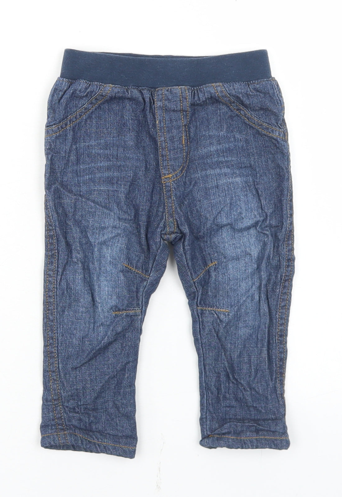 George Boys Blue  Cotton Capri Jeans Size 6-9 Months