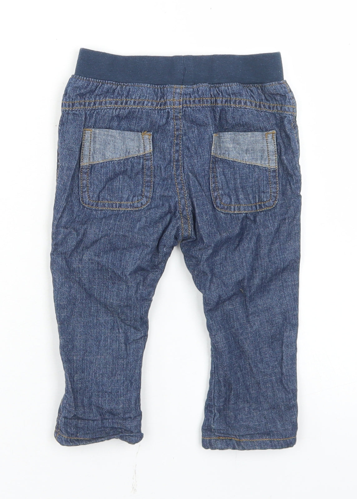 George Boys Blue  Cotton Capri Jeans Size 6-9 Months