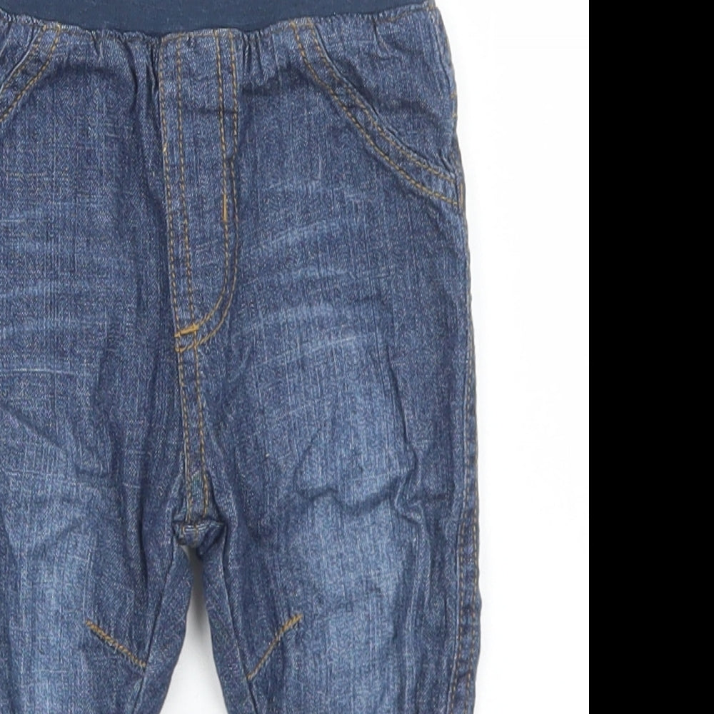 George Boys Blue  Cotton Capri Jeans Size 6-9 Months