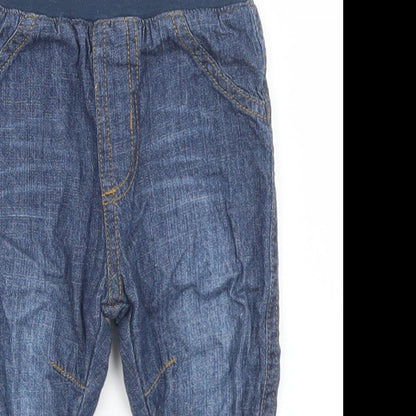 George Boys Blue  Cotton Capri Jeans Size 6-9 Months