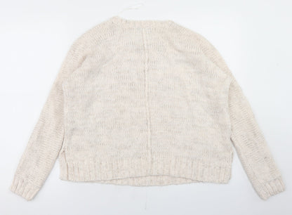 Womens UK Size 10 New Look Beige Pullover Jumper