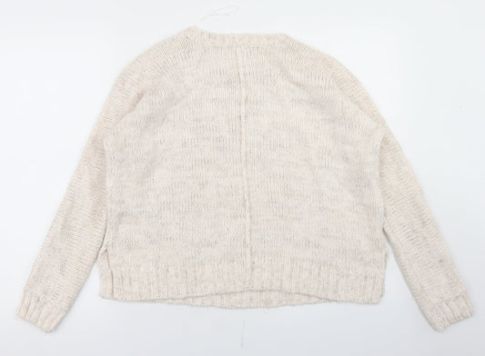 Womens UK Size 10 New Look Beige Pullover Jumper