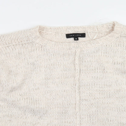 Womens UK Size 10 New Look Beige Pullover Jumper