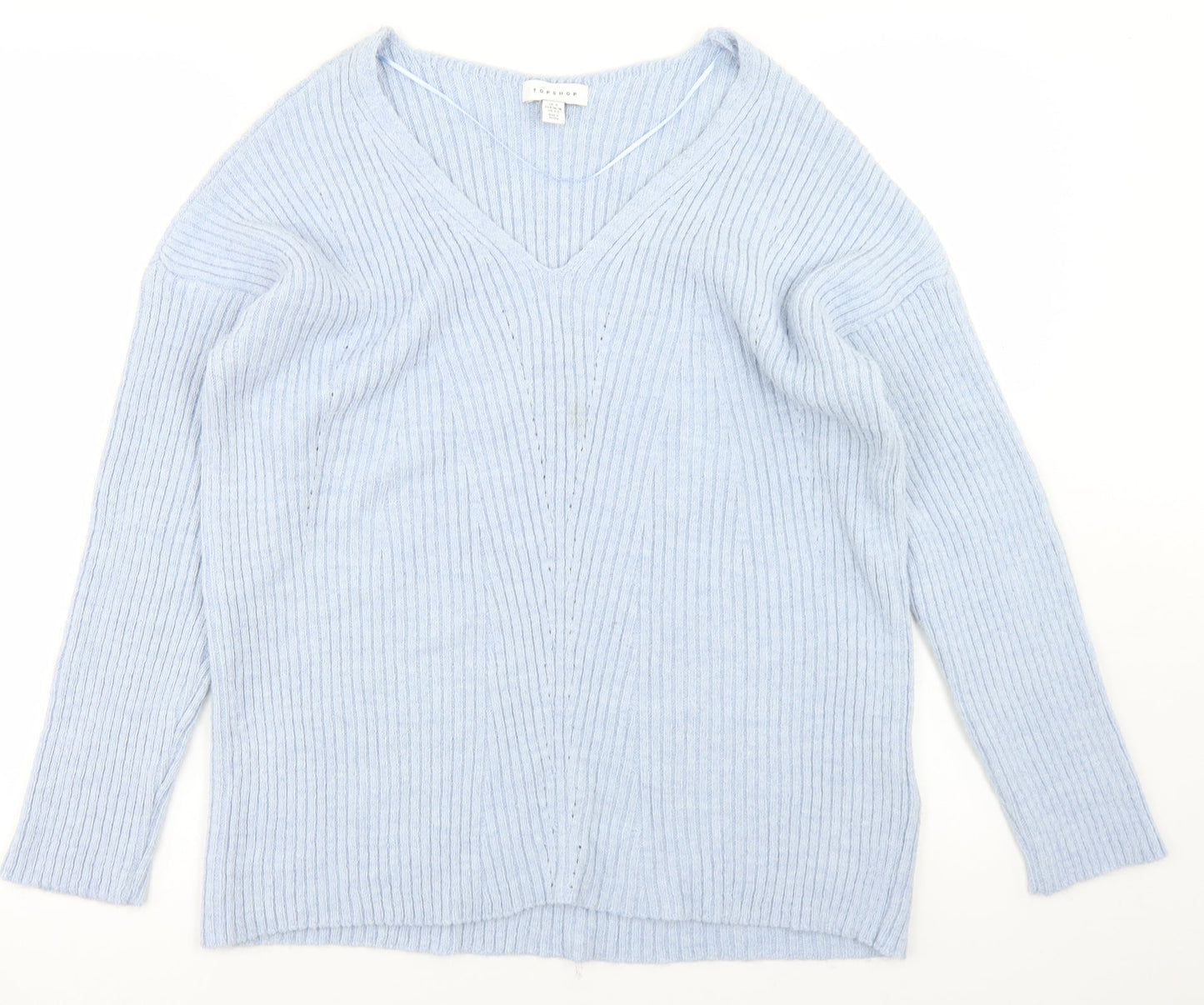 Womens UK Size S Topshop Blue Pullover Jumper