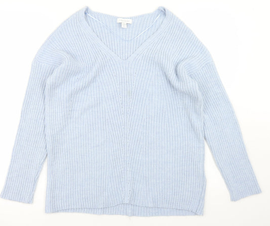 Womens UK Size S Topshop Blue Pullover Jumper