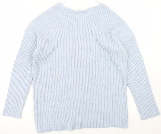Womens UK Size S Topshop Blue Pullover Jumper