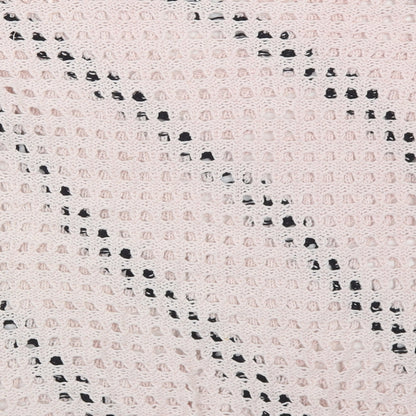 George Womens Pink Round Neck Striped Cotton Pullover Jumper Size L