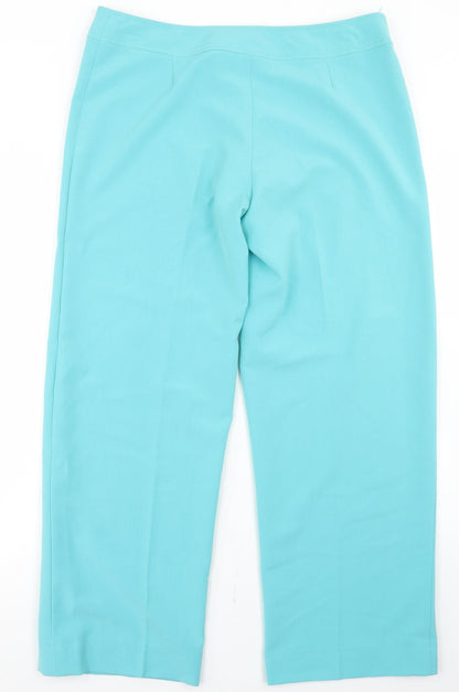 Womens UK Size 14 Gerard Regular Fit Dress Pants Blue Trousers