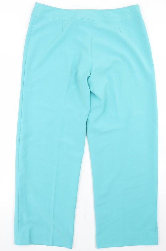 Womens UK Size 14 Gerard Regular Fit Dress Pants Blue Trousers