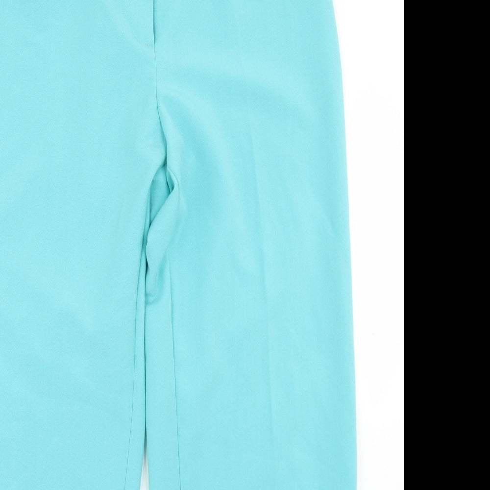 Womens UK Size 14 Gerard Regular Fit Dress Pants Blue Trousers