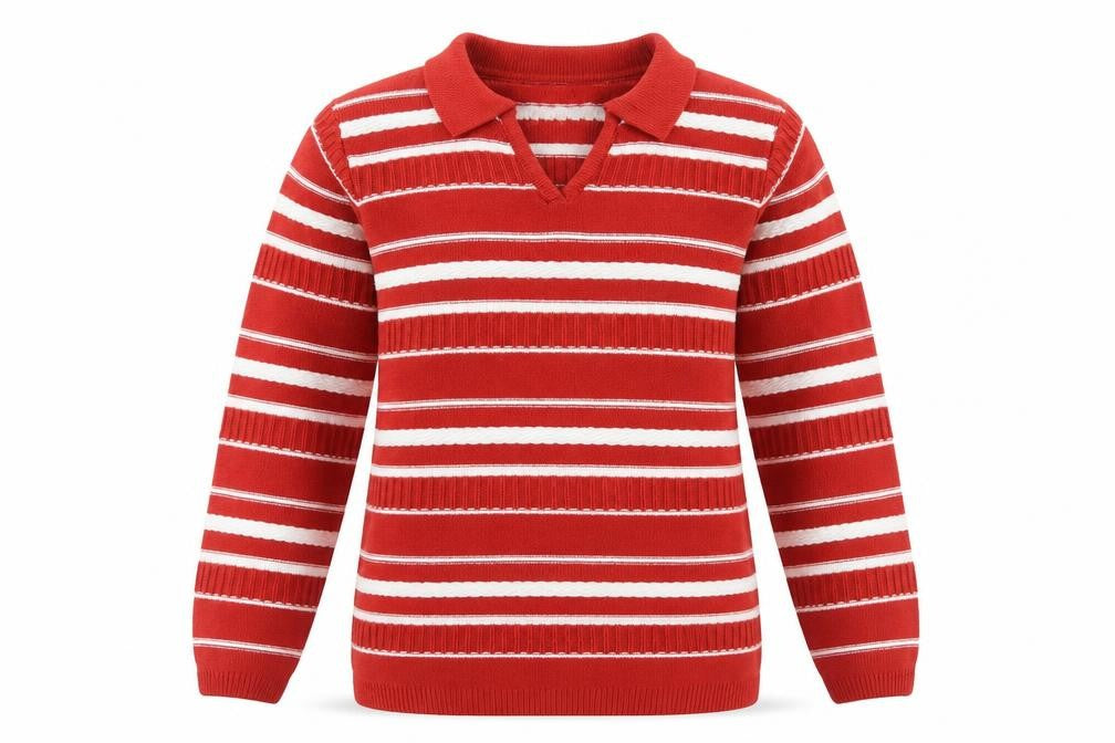 Womens UK Size L Isle Essentials Red Pullover Jumper