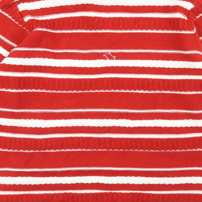Womens UK Size L Isle Essentials Red Pullover Jumper