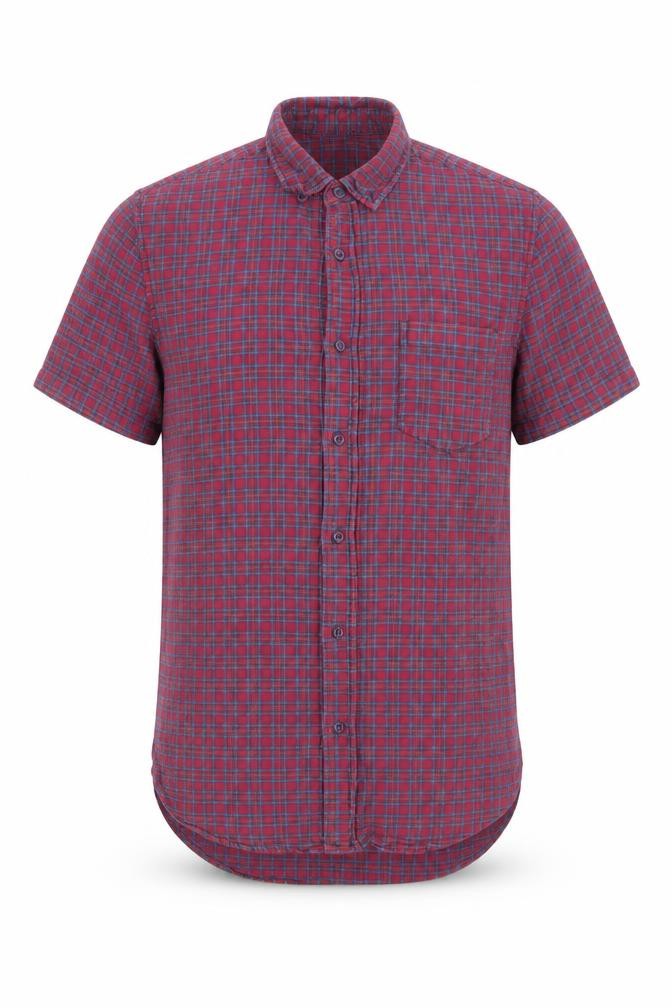 Mens UK Size S Topman Purple  Button-Up Short Sleeve Casual Shirt