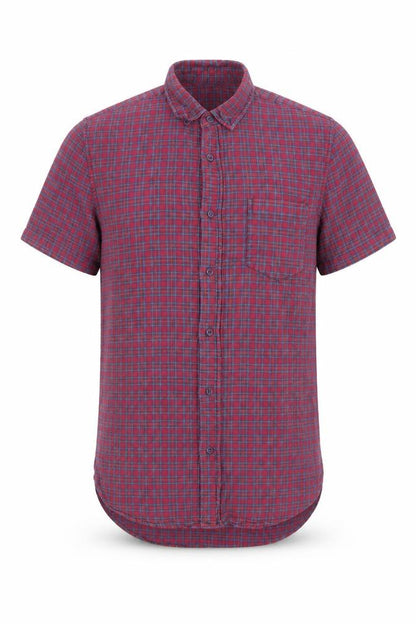Mens UK Size S Topman Purple  Button-Up Short Sleeve Casual Shirt