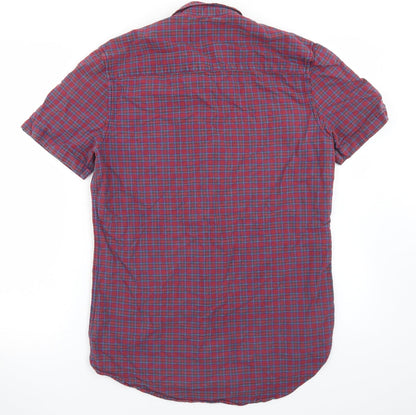 Mens UK Size S Topman Purple  Button-Up Short Sleeve Casual Shirt