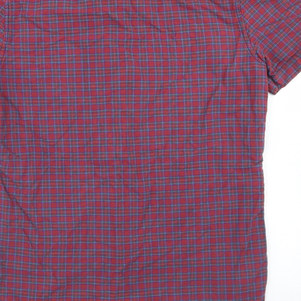 Mens UK Size S Topman Purple  Button-Up Short Sleeve Casual Shirt