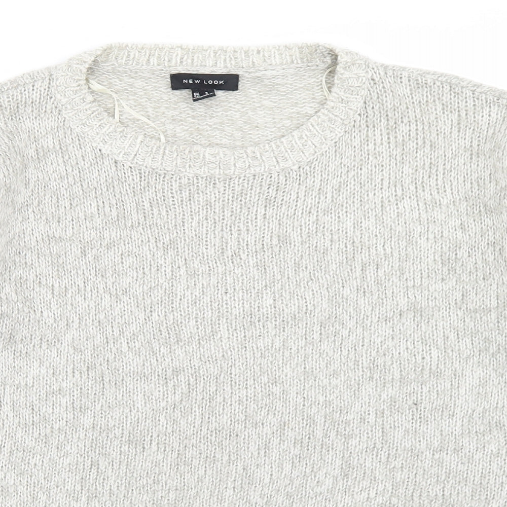 Womens UK Size S New Look Beige Pullover Jumper