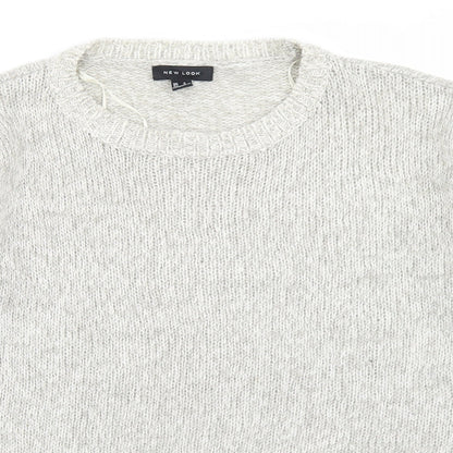 Womens UK Size S New Look Beige Pullover Jumper