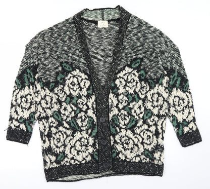Womens UK Size M Pins & Needles Multicoloured Cardigan Jumper