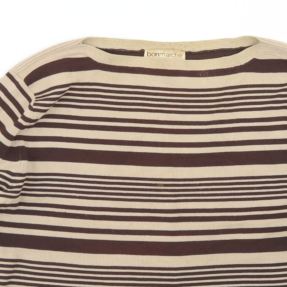Womens UK Size S Bonmarché Beige Pullover Jumper