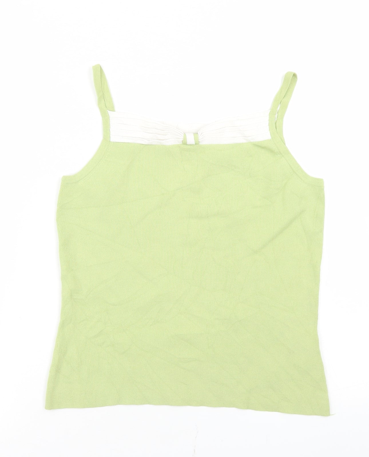 Womens UK Size 12 CMD Green Camisole T-Shirt