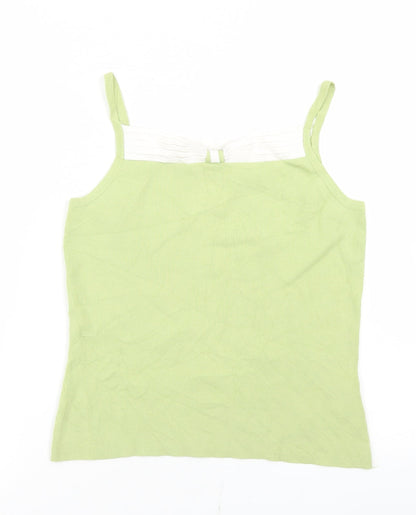 Womens UK Size 12 CMD Green Camisole T-Shirt