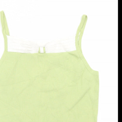 Womens UK Size 12 CMD Green Camisole T-Shirt