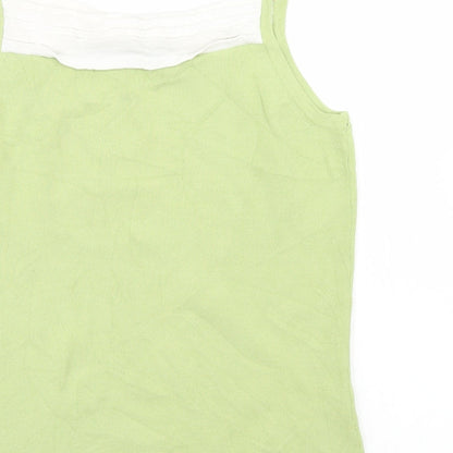 Womens UK Size 12 CMD Green Camisole T-Shirt