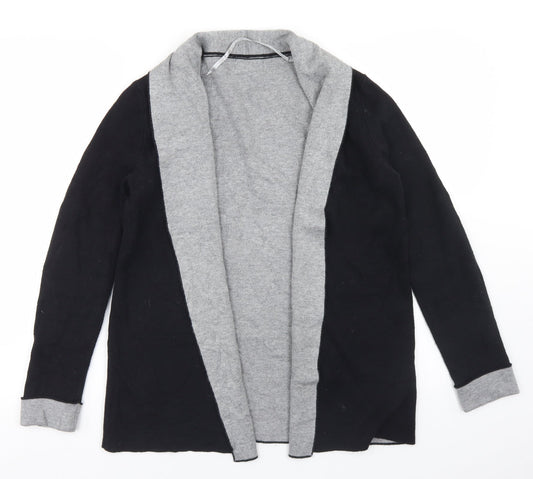 Primark Womens Black Collared  Cotton Cardigan Jumper Size 2XS