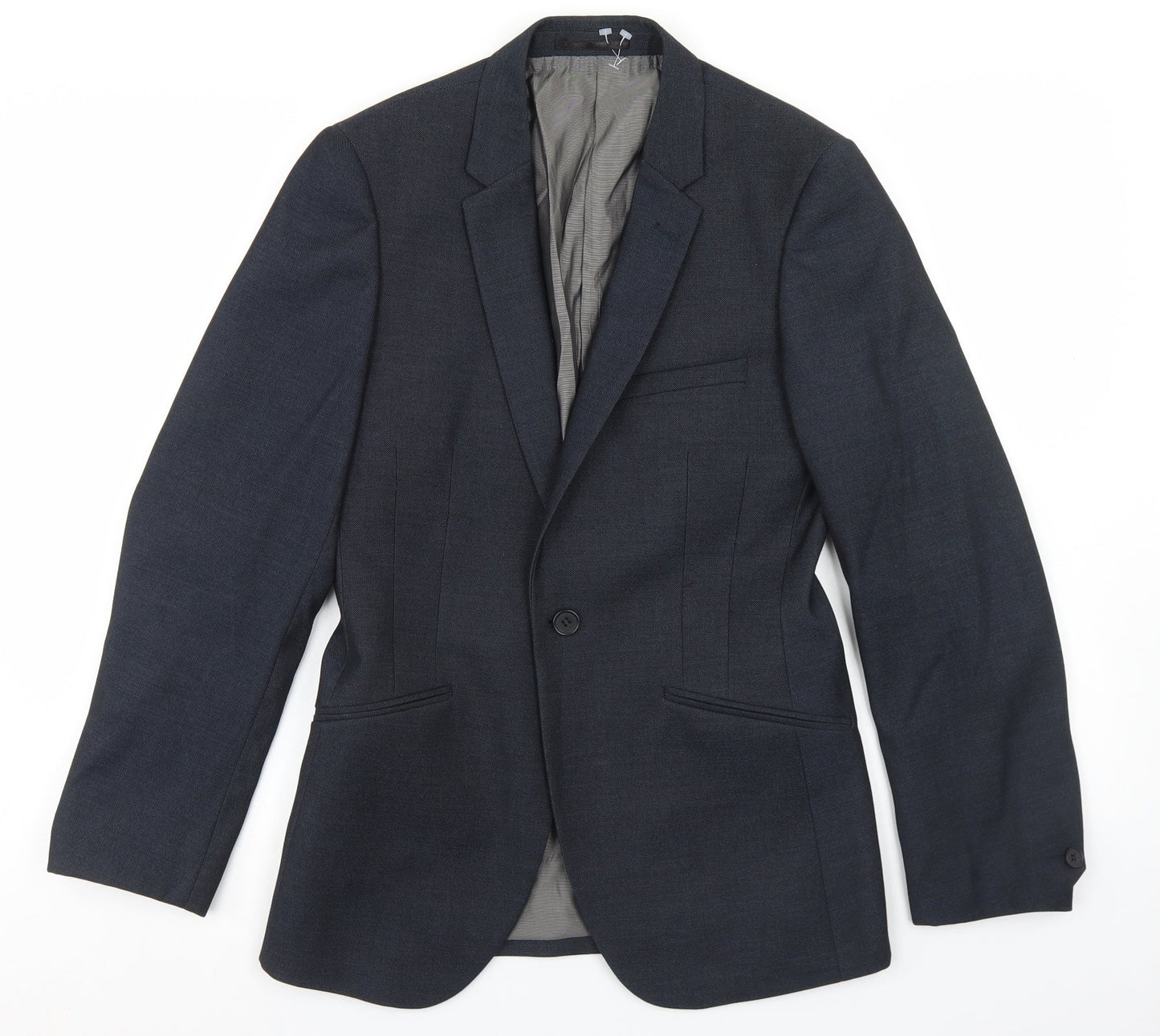 Mens UK Size 34 OneSix5ive Regular Blue Suit Jacket