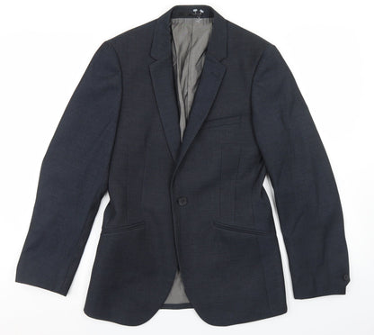 Mens UK Size 34 OneSix5ive Regular Blue Suit Jacket