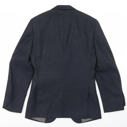 Mens UK Size 34 OneSix5ive Regular Blue Suit Jacket