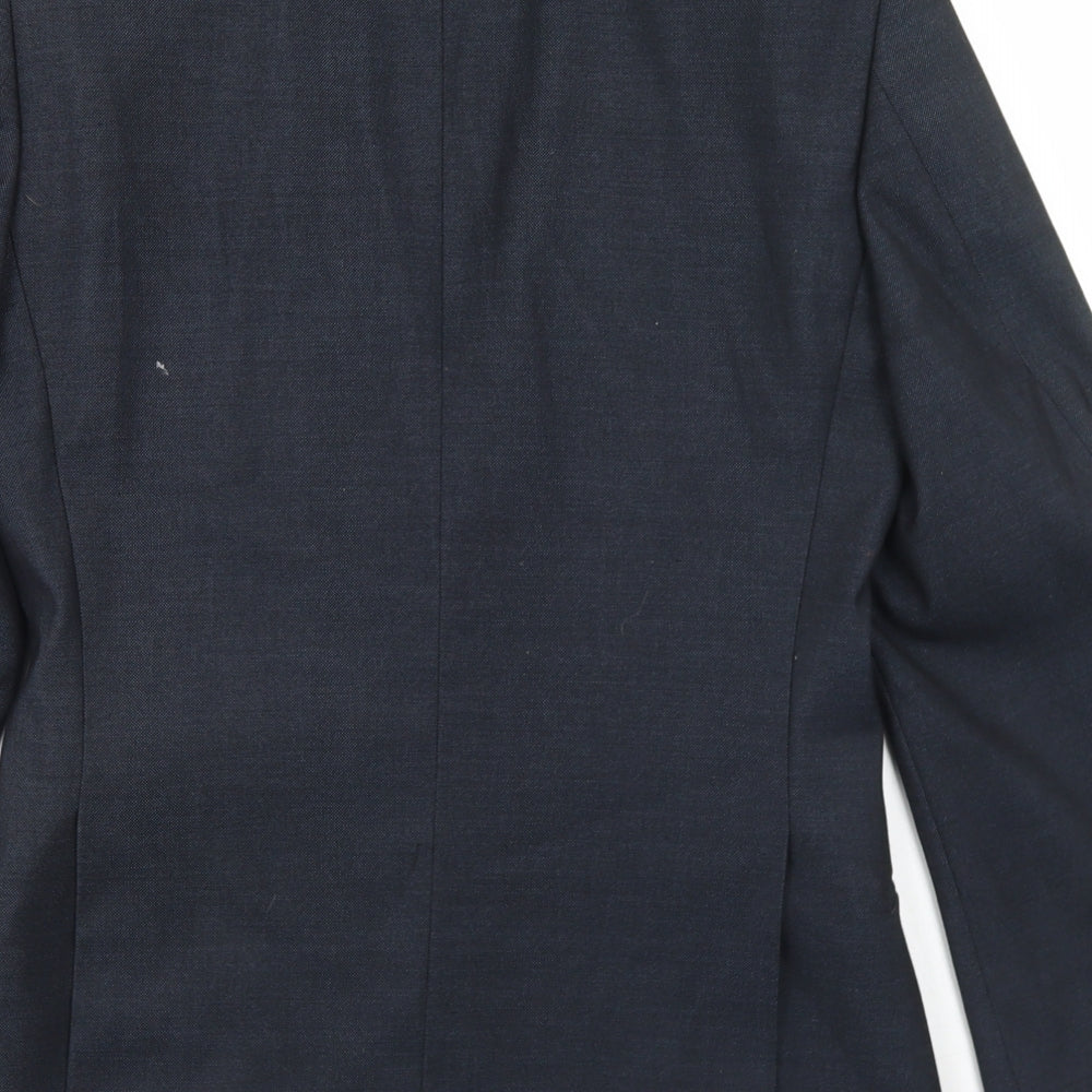 Mens UK Size 34 OneSix5ive Regular Blue Suit Jacket