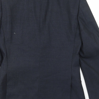 Mens UK Size 34 OneSix5ive Regular Blue Suit Jacket