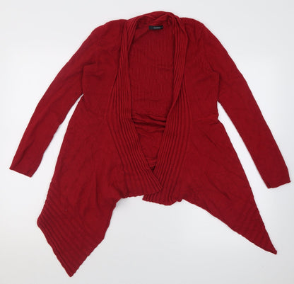 Womens UK Size M Dunnes Stores Red Cardigan Jumper