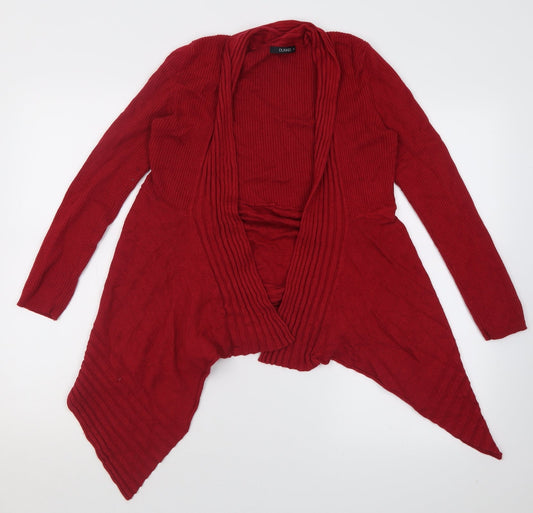 Womens UK Size M Dunnes Stores Red Cardigan Jumper