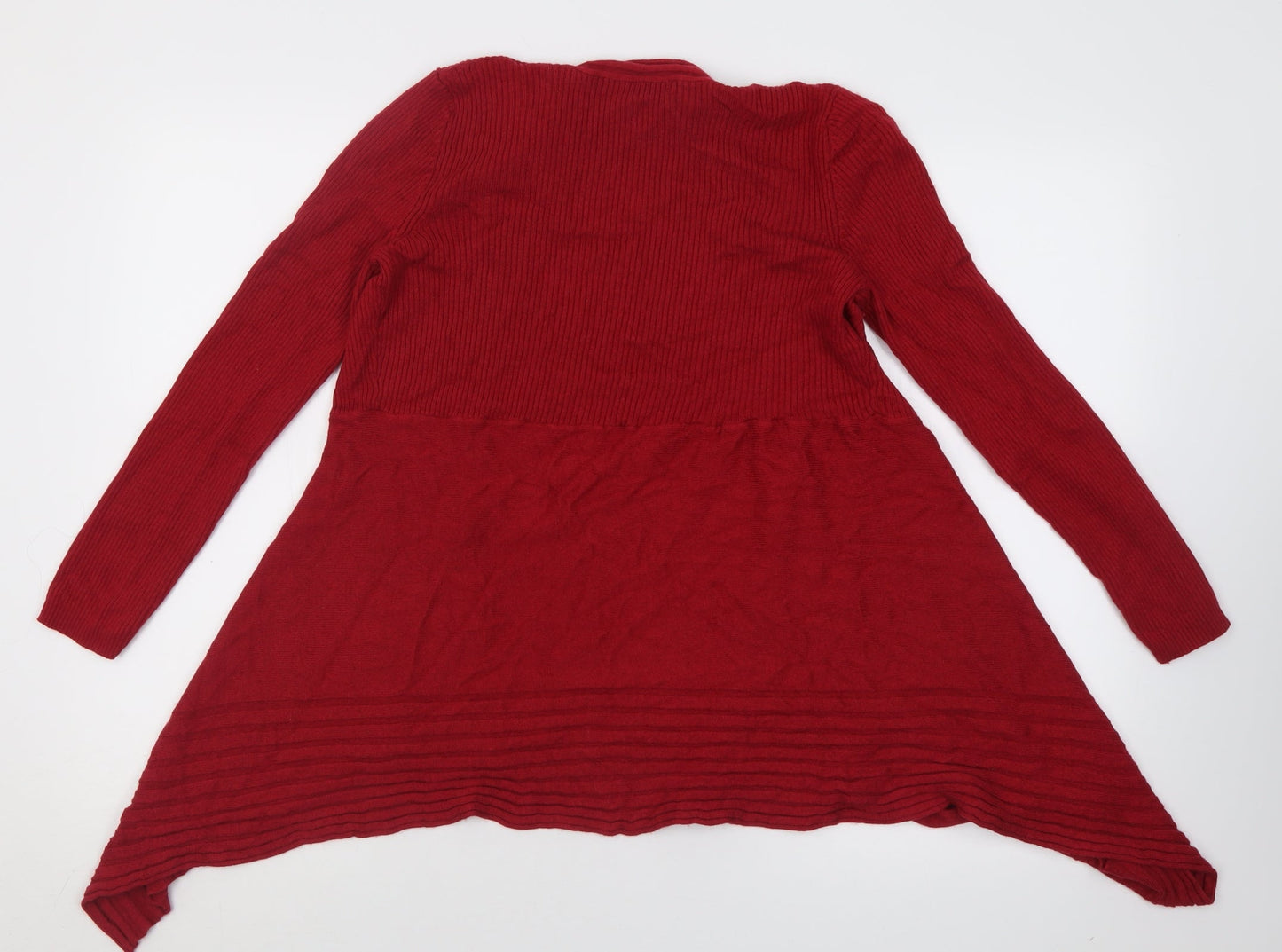 Womens UK Size M Dunnes Stores Red Cardigan Jumper