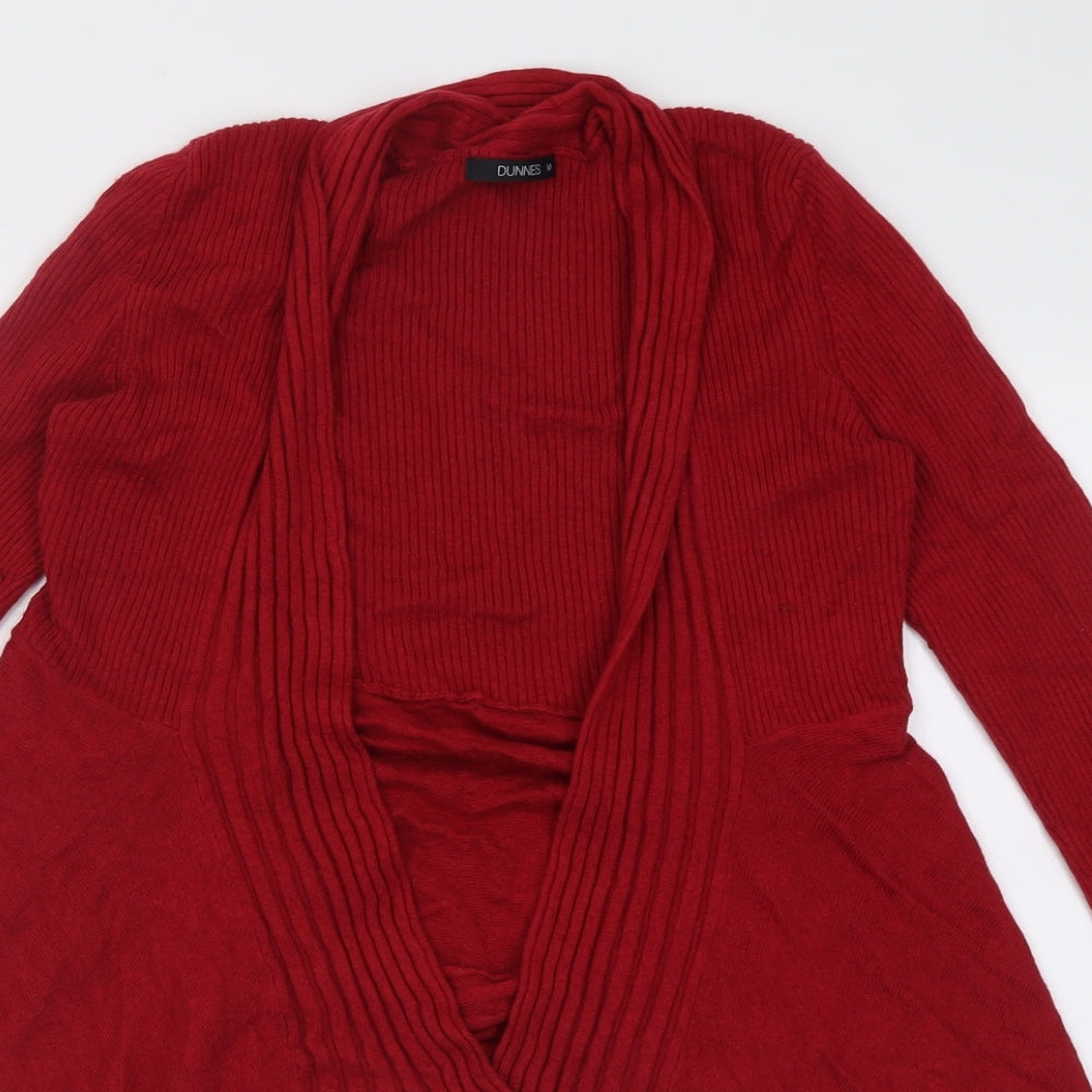 Womens UK Size M Dunnes Stores Red Cardigan Jumper