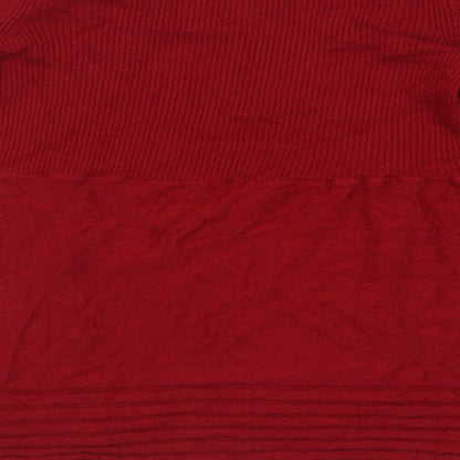 Womens UK Size M Dunnes Stores Red Cardigan Jumper