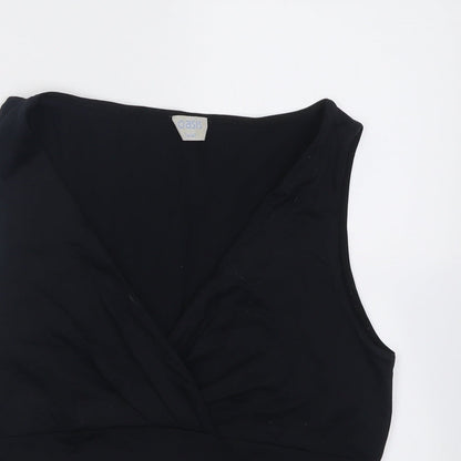 Womens UK Size 14 Oasis Black Basic Tank